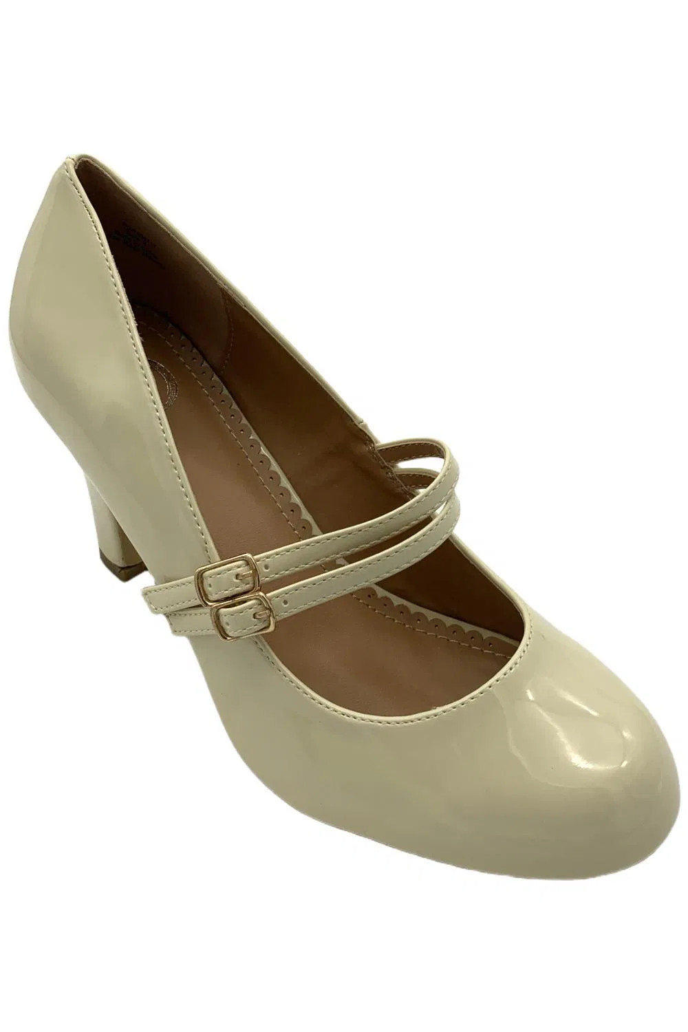 Journee Women's Wendy Mary Jane Pump Beige