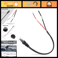 RJ11 Mirror Wire Tap Power Cord Hardwire Kit for Radar Detectors - Easy Install