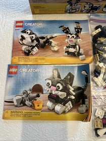 Lego Creator 3 in 1 #31021 Cat/Dog/Bunny/Mouse #31133 White Bunny Used Complete