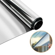 20 Uncut X10ft Roll Window Mirror Silver Chrome Tint Film Car Home Office Glass 20 Uncut X10ft Roll Window Mirror Silver Chrome Tint Film Car Home Office Glass