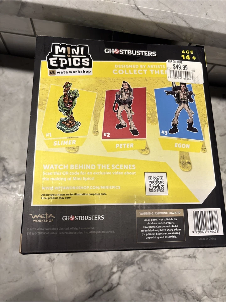 Mini Epics - WETA Workshop - Ghostbusters #1 Figura Slimer, Coleccionable Nuevo Foto 2 de 4