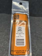Plastruct 90621 Styrene Square Tube 1/8"x 15" 7 New Sealed PL041626-05