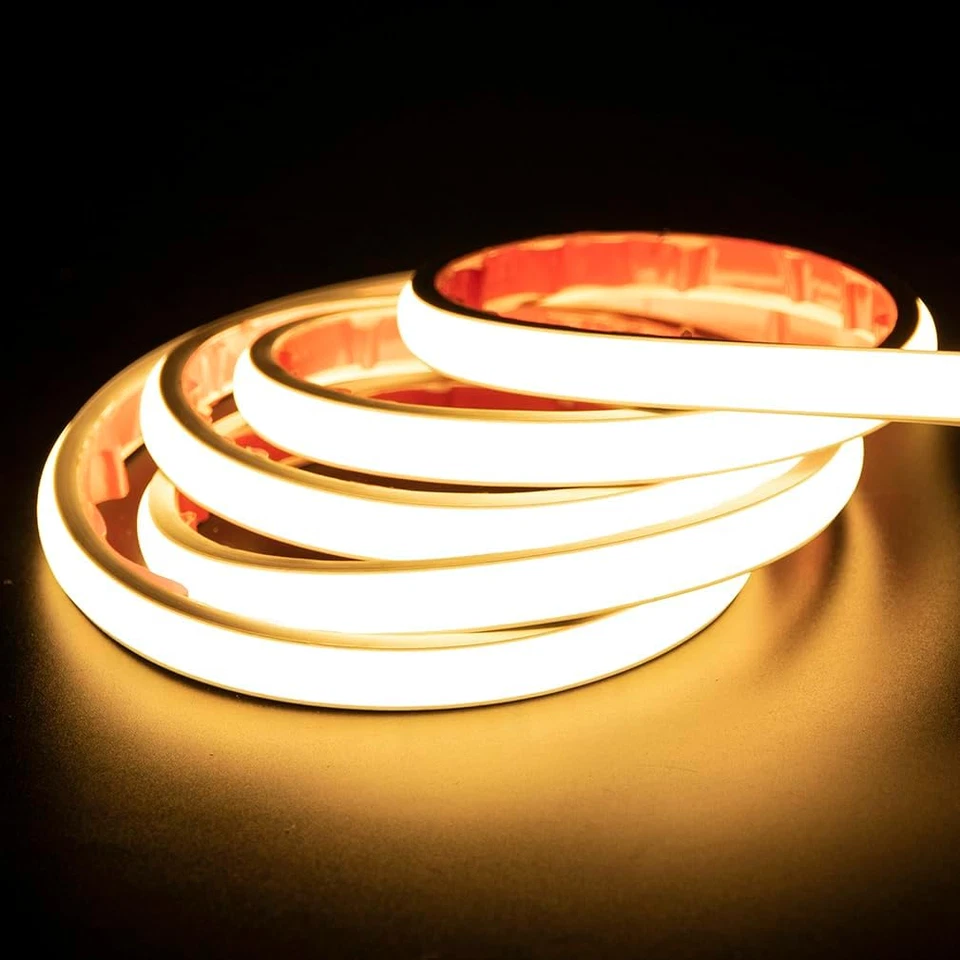 COB LED Strip Aussenbereich Wasserdicht 220V 230V 2M Selbstklebend Warmweiss Mit - Bild 1 von 4