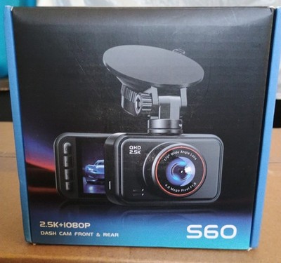 3 Channel Wifi Dash Cam Vehicle Blackbox DVR UHD/4K BLACK
