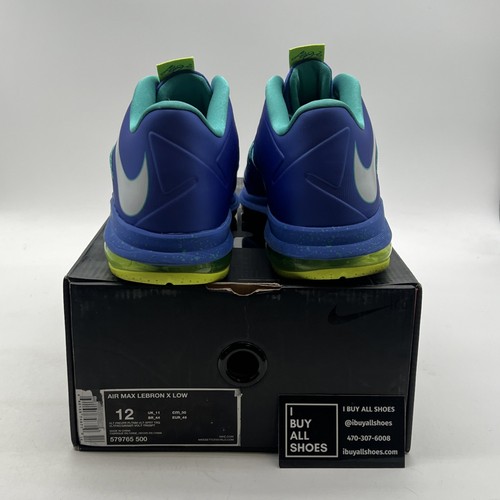 Talla 12 - Nike Air Max LeBron 10 Low Sprite (579765-500) - Imagen 3 de 9