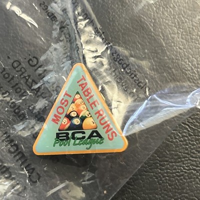 Lapel Pin billards Pool Player Bca Pool League Most Table Runs