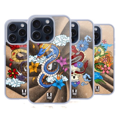 HEAD CASE DESIGNS DRACHE GELHÜLLE KOMPATIBEL MIT APPLE iPHONE HANDYS & MAGSAFE