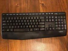Logitech K345 Plus keyboard RF Wireless - Black For Parts. Missing Dongle