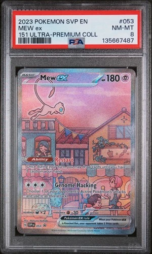 2023 POKEMON SVP EN-SV PROMO 151 ULTRA-PREMIUM COLLECTION #053 MEW EX PSA 8
