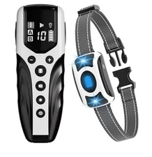 NO Shock Dog Training Collar, Beep&Vibration W/Remote 200Ft Rechargeable 