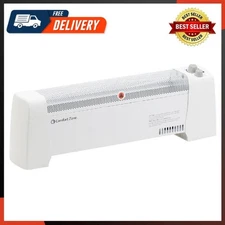 Electric Baseboard Space Heater with Adjustable Thermostat Dent-Proof End Panels