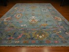 Turkish Oushak Rug,Modern Multicolored Handmade Bohemian Rug 10x14 Ft — photo 3