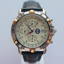 Alfa Romeo Quadrfoglio Classic Heritage Pilot Car Accessory Chronograph Watch
