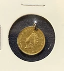 No Date $1 Indian Princess Head Gold Dollar Love Token  2.2 Grams Gold
