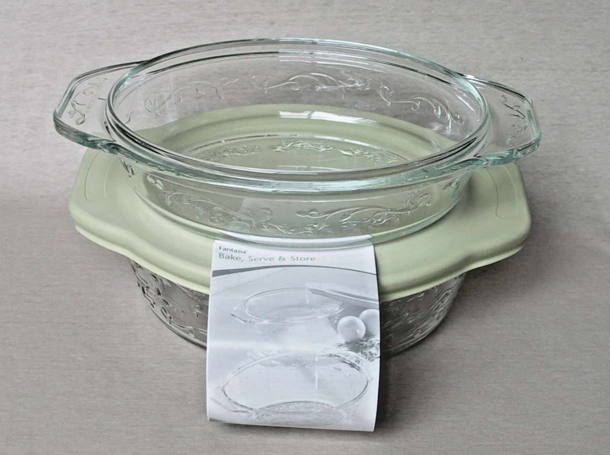 Princess House Marbella 9x13 Inch Stoneware Baking Dish - New In Box, Beige Rectangle Bake & Store Dish