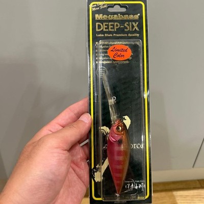 Megabass Deep Six Limited Color GLX Red Gill Crankbait Fishing