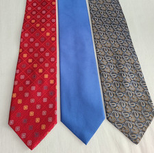 Lot of 3 Necktie Jos A Bank SILK TIE Men's Necktie 3 Ties NICE 