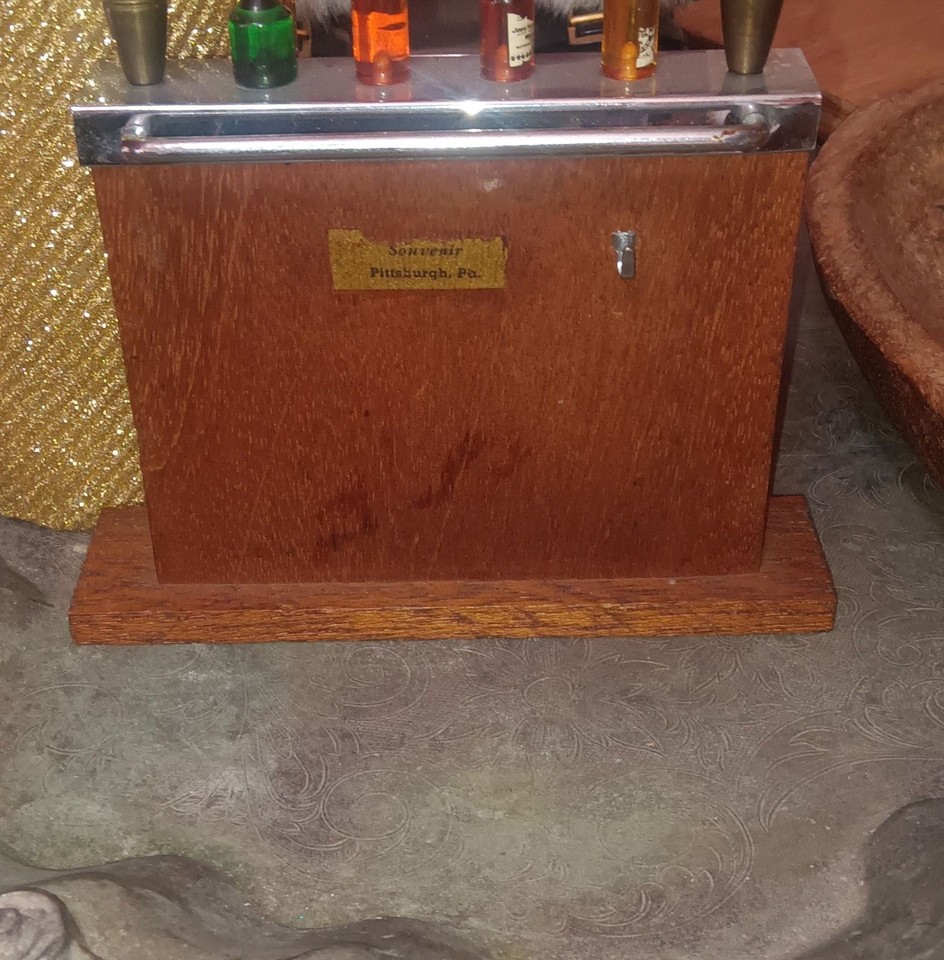 A 1939 Art Deco cocktail pick holder set is a museum-worthy barware artifact — the kind of pre-WWII entertaining piece that almost nobody knows exists anymore.
