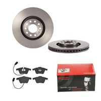 Brembo Bremsscheiben Coated Ø320Mm + BremsbelÄGe Vorne FÜR Audi A4 Avant