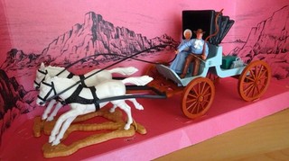 TIMPO WILD WEST WAGON SERIE DILIGENCE CALECHE BUGGY REF. n. 275 IN BOX TW2