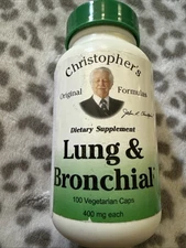 Dr. Christopher's Lung & Bronchial 100 Vegetarian Caps - EXP. 2/2030