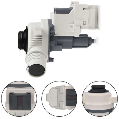 Waschmaschine Ablaufpumpe WDP85153 grau weiß ABS passend für W10661045 Ersatz