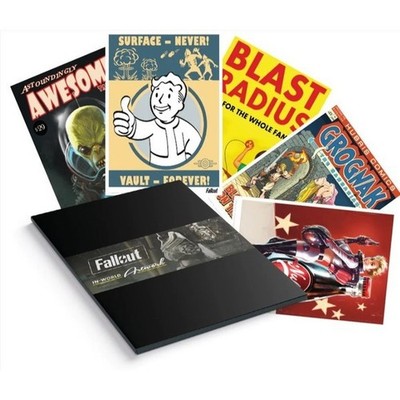 Fallout Lithograph 5x Art Prints Collection Set Official Limited Edition Of 995