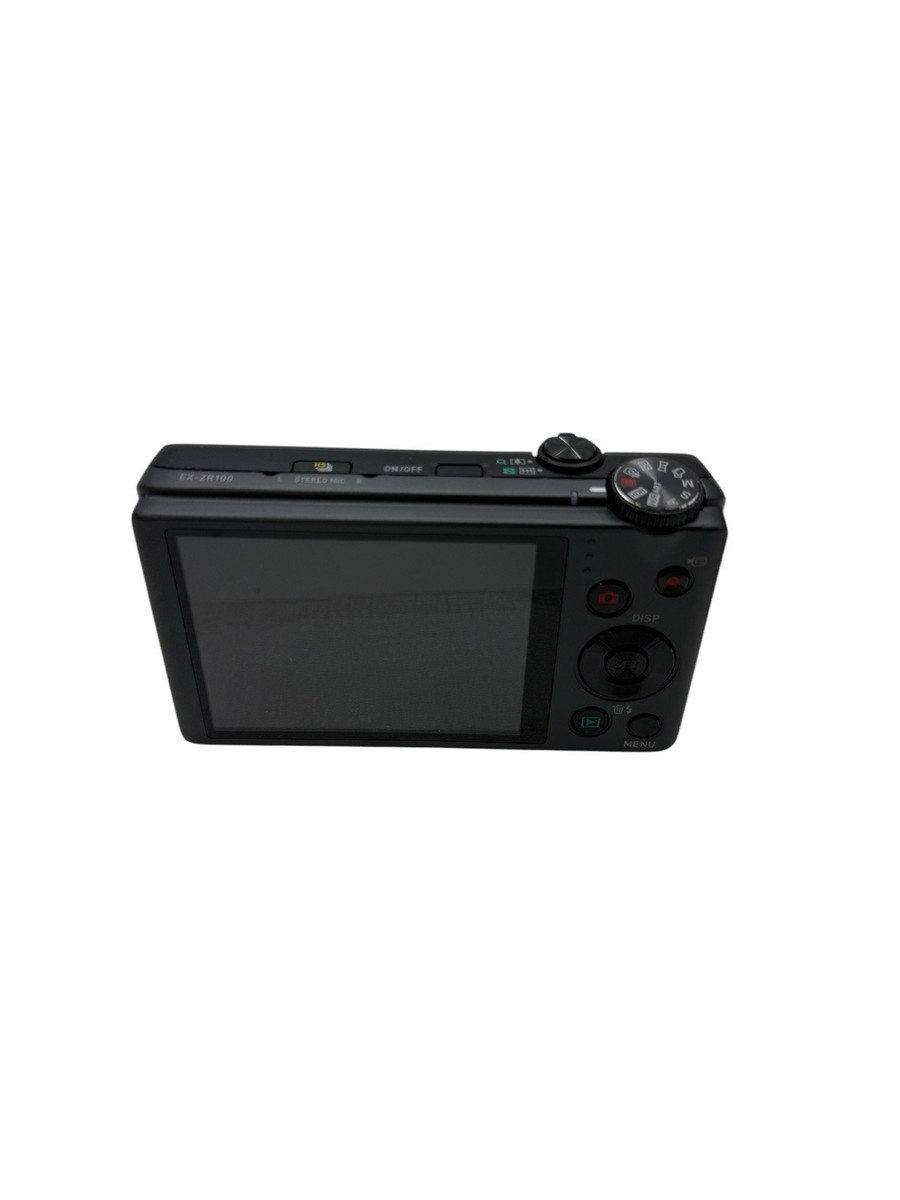 Casio EXILIM EX-ZR100 12.1 MP Digital Camera - Black for sale