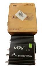 Lepy LP-838 20W Mini HiFi BASS 2.1 Car Audio Amplifier For Mobile PC Auto