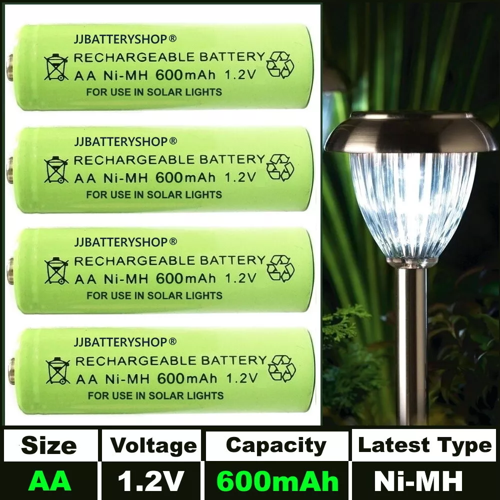 Rechargeable batteries for solar lights nimh online