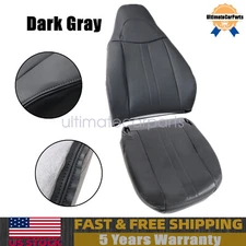 Driver/Passenger Bottom-Top Seat Cover Dark Gray For 2009 2010 2011 GMC Savana