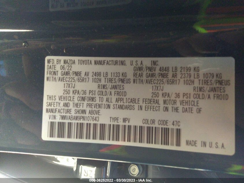 2023 Mazda CX-50 CX-30 Front Left Or Right Door Audio Speaker