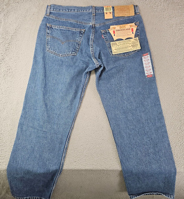 Vintage Levis 501 Pre Shrunk Jeans Mens 38x30 Blue Made In Mexico NWT Deadstock
