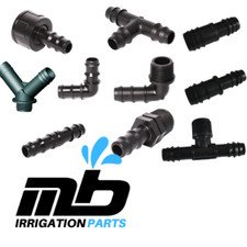 13mm ID 16mm OD Plastic Fitting Connector Garden Irrigation Watering LDPE Pipe