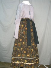 Renaissance Dress Colonial Womens Costume Victorian Outfit Old West Civil War