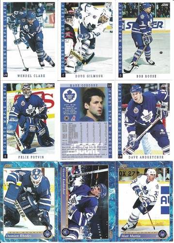 1993-94 Score FRENCH Toronto Maple Leafs Complete Team Set w/ Insert (28) - Bild 1 von 2
