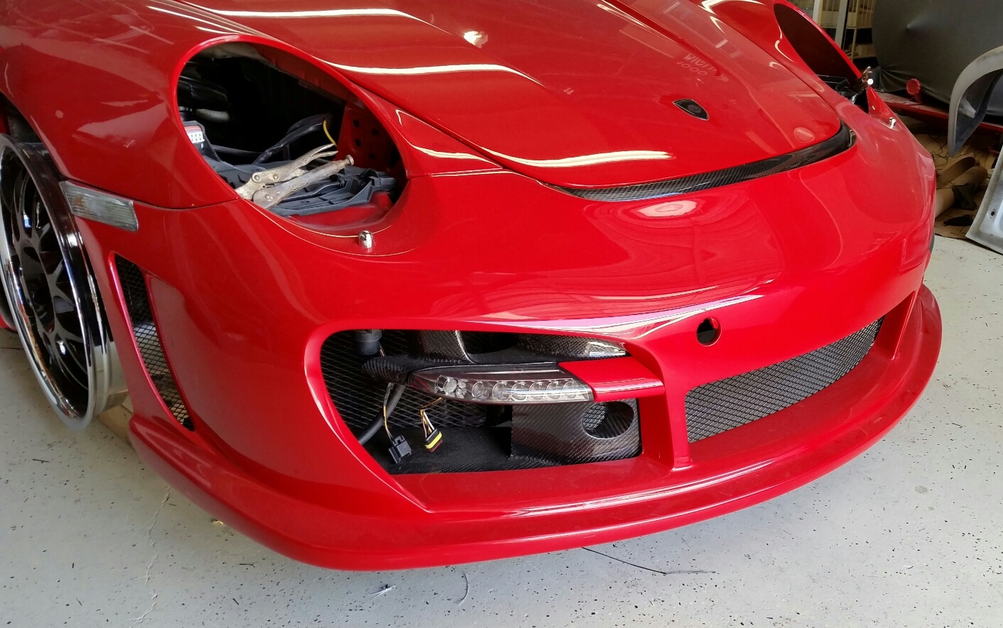 Smoked 2007-2012 Porsche 911 997 Turbo Daytime Running Lights turn ...