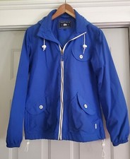 Vintage Penfield Women's Zippered Hooded Parka Sapphire Blue - Size Medium