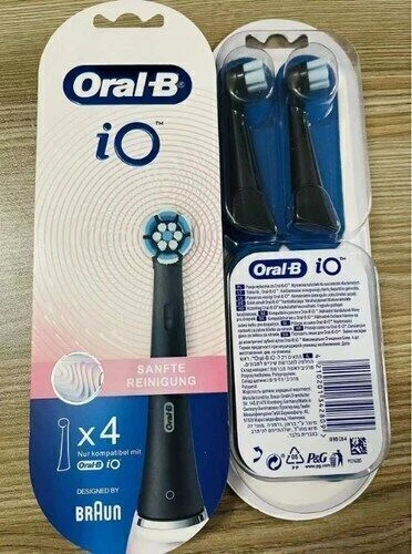Oral-B iO Ersatzbürsten Sanfte Reinigung Aufsteckbürsten Schwarz/Weiß MK6E7XVB2J - Bild 15 von 20