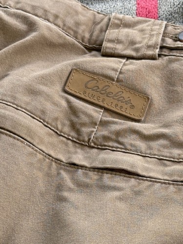 Cabelas Herren W38 Khaki Outdoor Convertible Cargo Hose Baumwollmischung - Bild 8 von 9