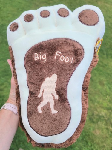 Wilcor Bigfoot Yeti Paw Pillow 13" Comfy Cozy Squishie Stuffed Animal Plush Foot - Picture 3 of 5