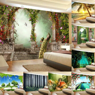 Large Forest Wall Hanging Tapestry Beauty View Throw Blanket Bedspread Wall Art