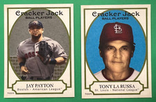 2005 TOPPS CRACKER JACK MINI PARALLEL LOT (2) LARUSSA BLUE/50, PAYTON GREY/25