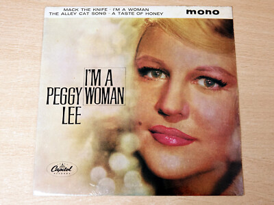 EX/EX !! Peggy Lee/I'm A Woman/1963 Capitol 7'' Single EP