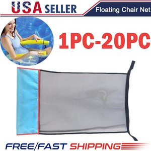 Details About 1 20pc Noodle Floating Chair Net Rwimming Bed Reat Pool Float Water Rummer Toy R