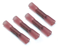 HEAT SHRINK BUTT CONNECTORS 18/22GA;50/BAG;RED