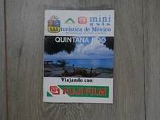 Vintage Fujifilm Mini Guide Tourist of Mexico - Quintana Roo 1989 In Espanol