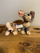 Disney Store Lady And The Tramp Plush Mini Bean Bags