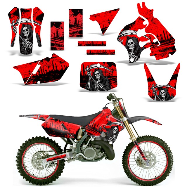 Suzuki RM125 Graphics Kit Decals Dirt Bike Sticker Wrap RM 125 9698