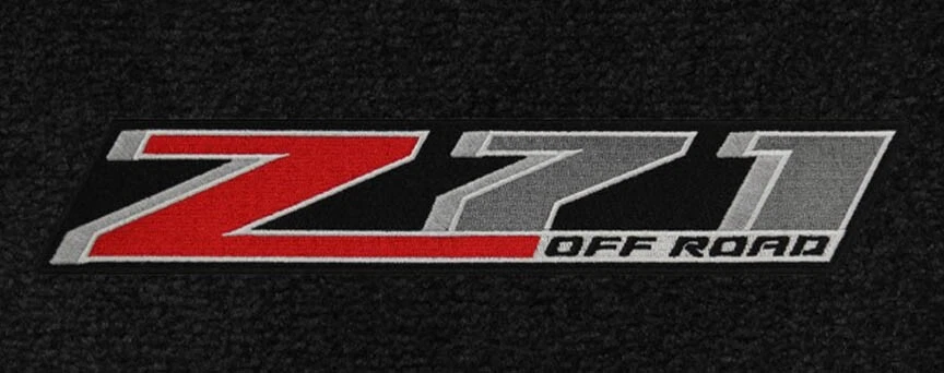 Новый! Пара напольных ковриков 2014–2018 Chevy Silverado черный ковер с вышитым логотипом Z71 - Изображение 3 из 4